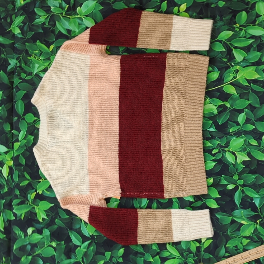 NWT Women's Medium Striped Academia Style Sweater from Almost Famous - Picture 4 of 12